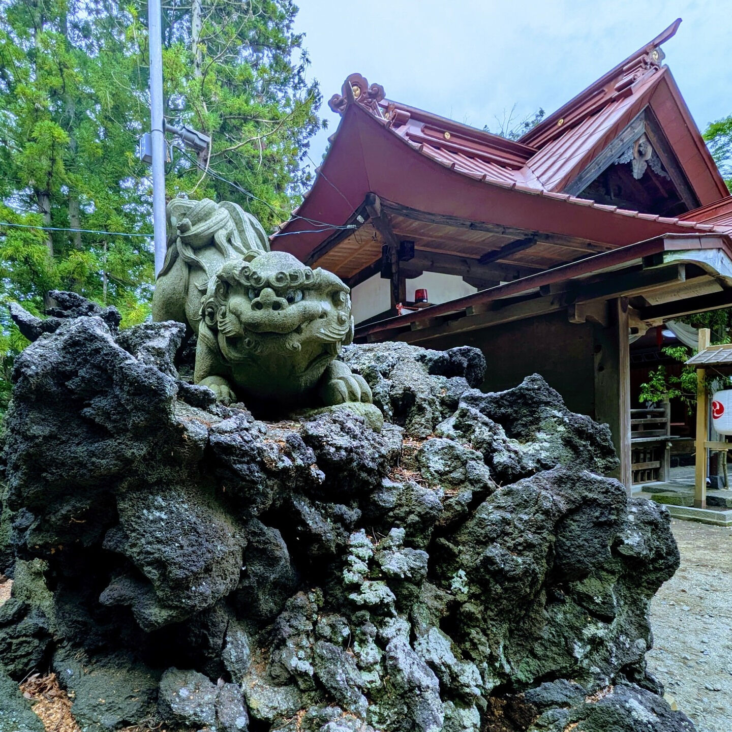 河口湖で街歩き、溶岩巡りと冨士山発見！